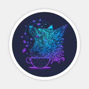 Coffee Wolf-Mellow Moonlight Edition Magnet